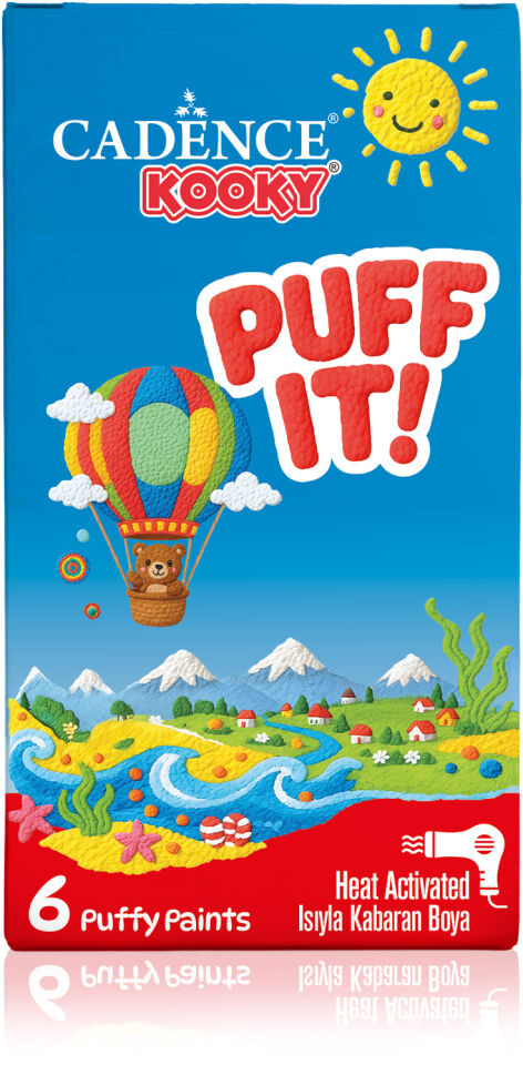 KOOKY PUFF IT (KABARAN BOYA) SET1 6X25 ML