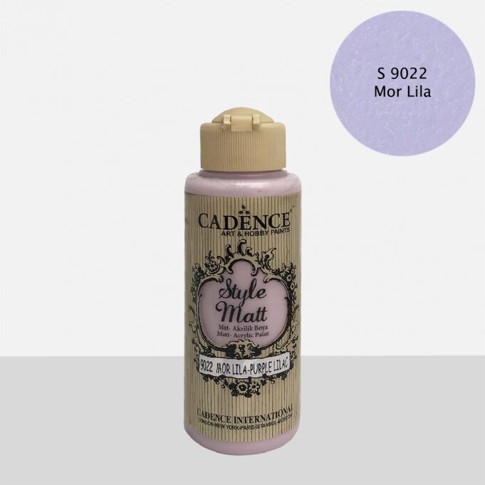 STYLE MAT AKRİLİK BOYA S-9022 MOR LİLA 120ML