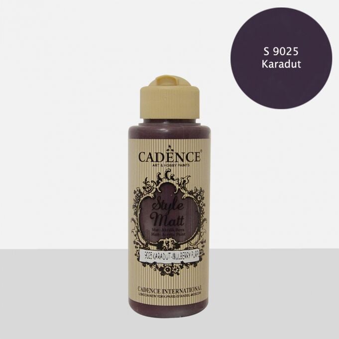 STYLE MAT AKRİLİK BOYA S-9025 KARADUT 120ML