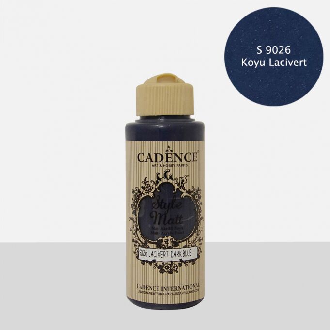 STYLE MAT AKRİLİK BOYA S-9026 LACİVERT 120ML