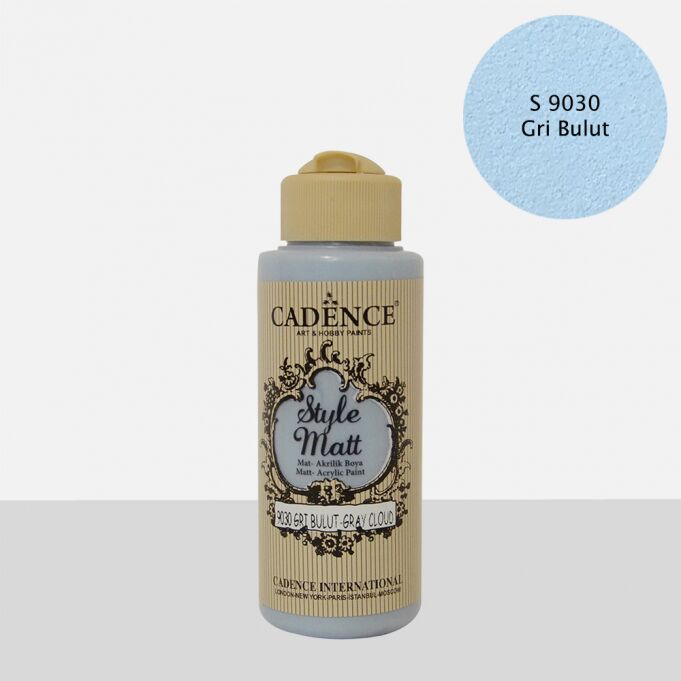 STYLE MAT AKRİLİK BOYA S-9030 GRİ BULUT 120ML