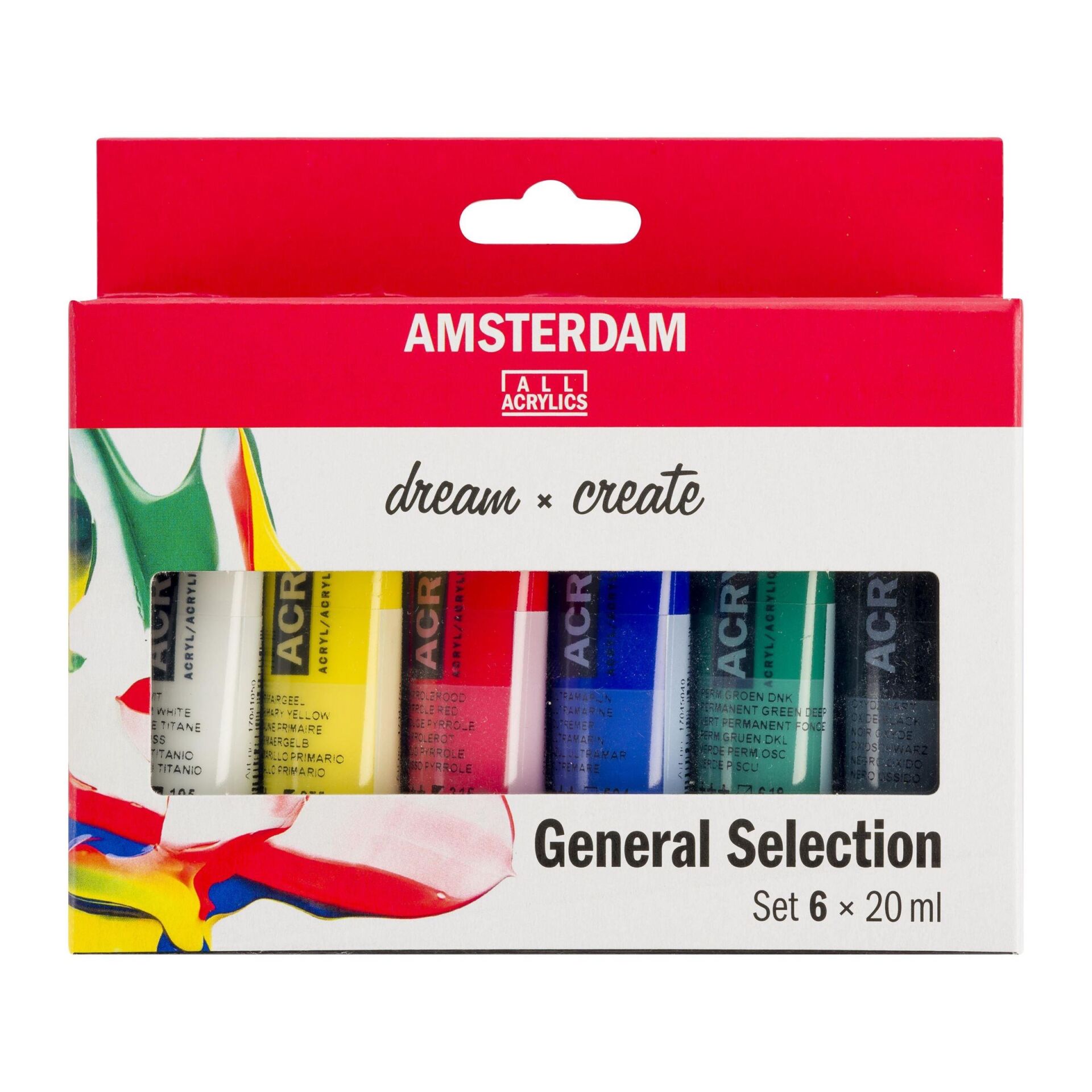 AMSTERDAM AKRİLİK BOYA SETİ 6 X 20 ML GENERAL