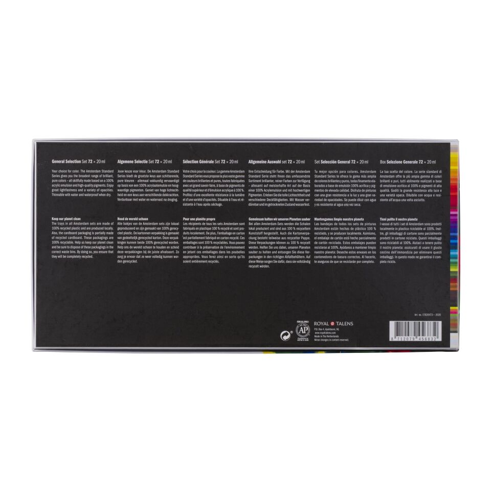 AMSTERDAM AKRİLİK BOYA SETİ 72 X 20 ML