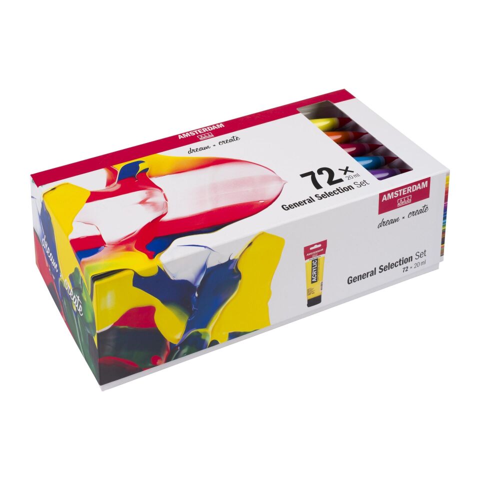 AMSTERDAM AKRİLİK BOYA SETİ 72 X 20 ML