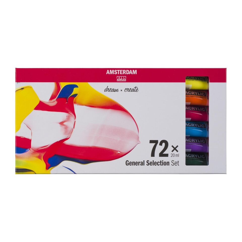AMSTERDAM AKRİLİK BOYA SETİ 72 X 20 ML