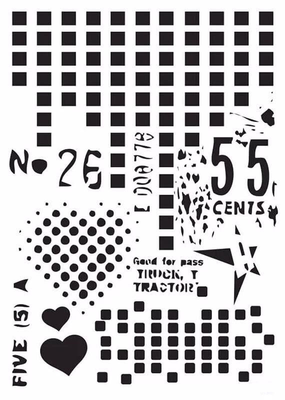 MIX MEDİA STENCIL MA SERİSİ MA77 21X29