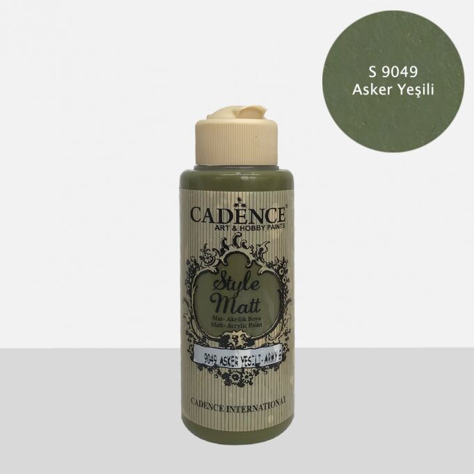 S9049 Asker Yeşili Mat Akrilik Boya