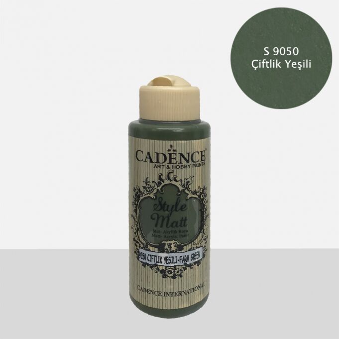 STYLE MAT AKRİLİK BOYA S-9050 ÇİFTLİK YEŞİLİ 120ML