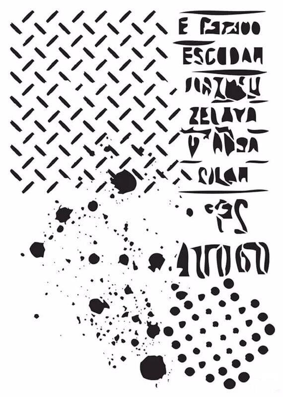 MIX MEDİA STENCIL MA SERİSİ MA78 21X29