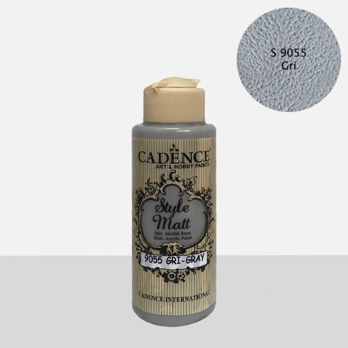 STYLE MAT AKRİLİK BOYA S-9055 GRİ 120ML
