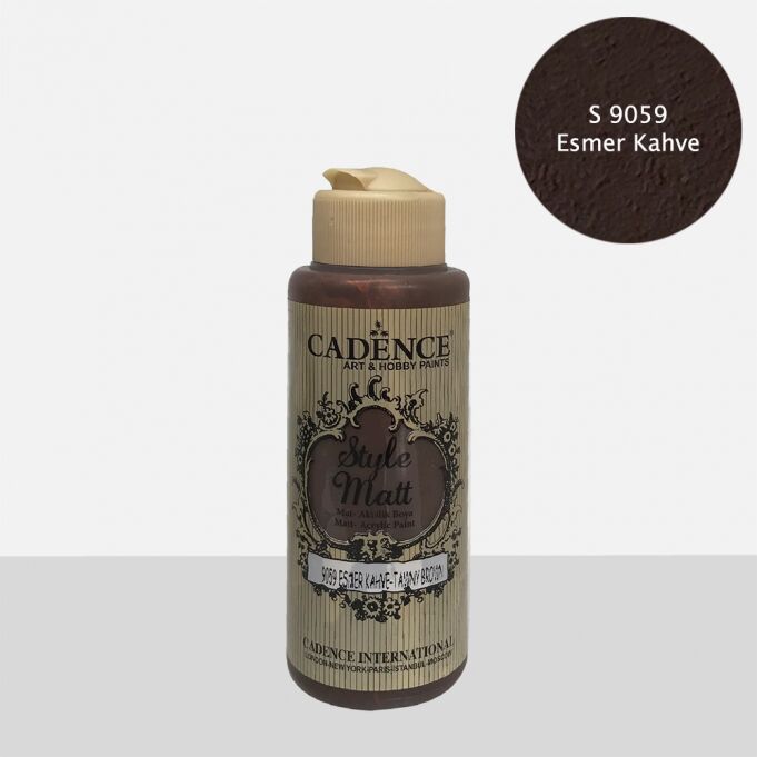 S9059 Esmer Kahve Mat Akrilik Boya
