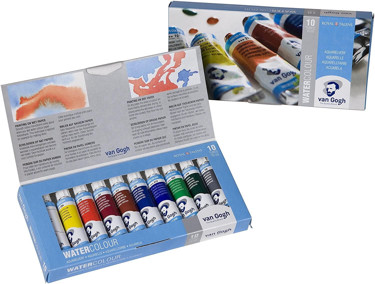 VAN GOGH SULUBOYA TÜP 10 ML 10'LU BASIC SET 10'LU  (KARTON KUTU)