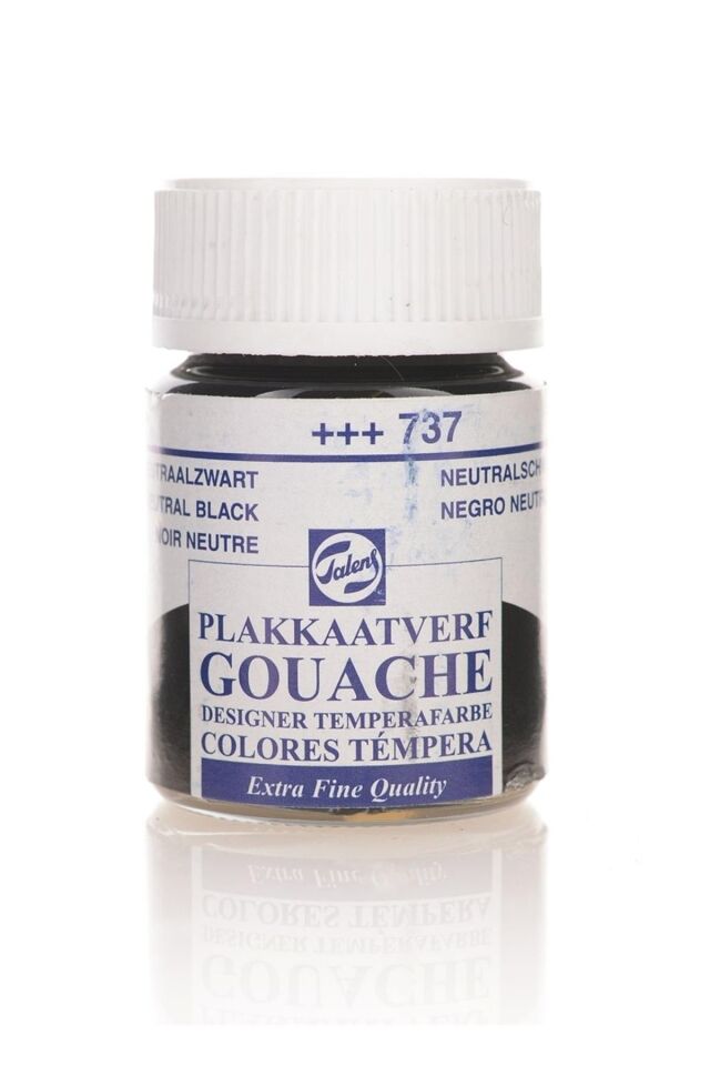 TALENS GOUACHE JAR 16ML NEUTRAL BLACK