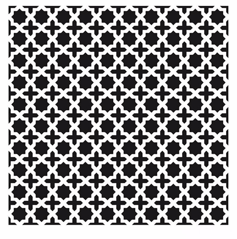 HOME DECOR MİNİ STENCIL HDM-92 25X25