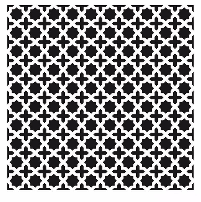 HOME DECOR MİNİ STENCIL HDM-92 25X25