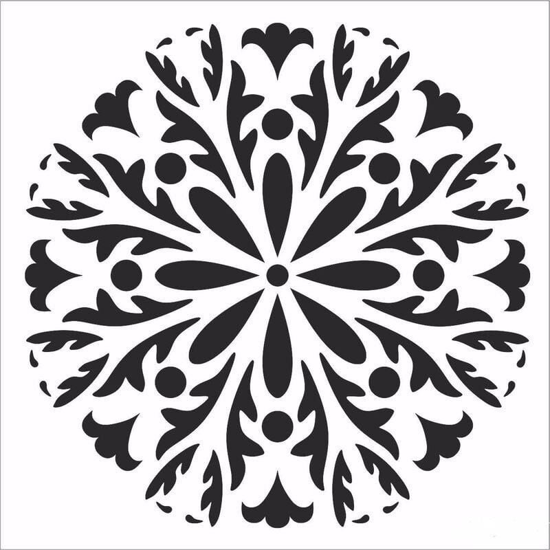 HOME DECOR MİNİ STENCIL HDM-112 25X25