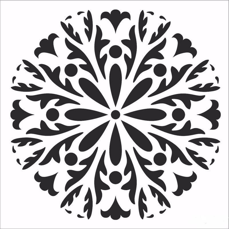 HOME DECOR MİNİ STENCIL HDM-112 25X25