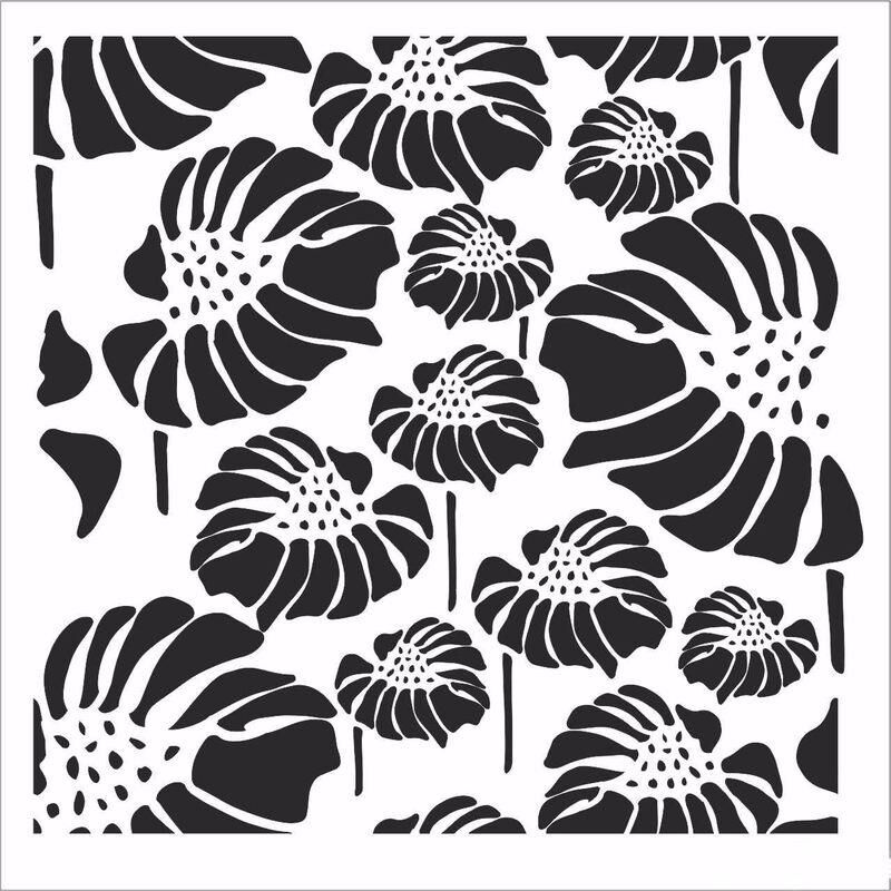 HOME DECOR MİNİ STENCIL HDM-120 25X25