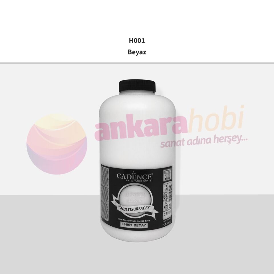 HYBRID AKR. MULTISURFACES H-001 BEYAZ 2000ML