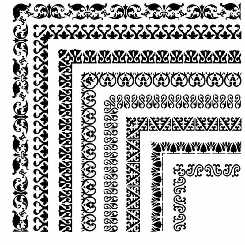 HOME DECOR MİNİ STENCIL HDM-196 25X25