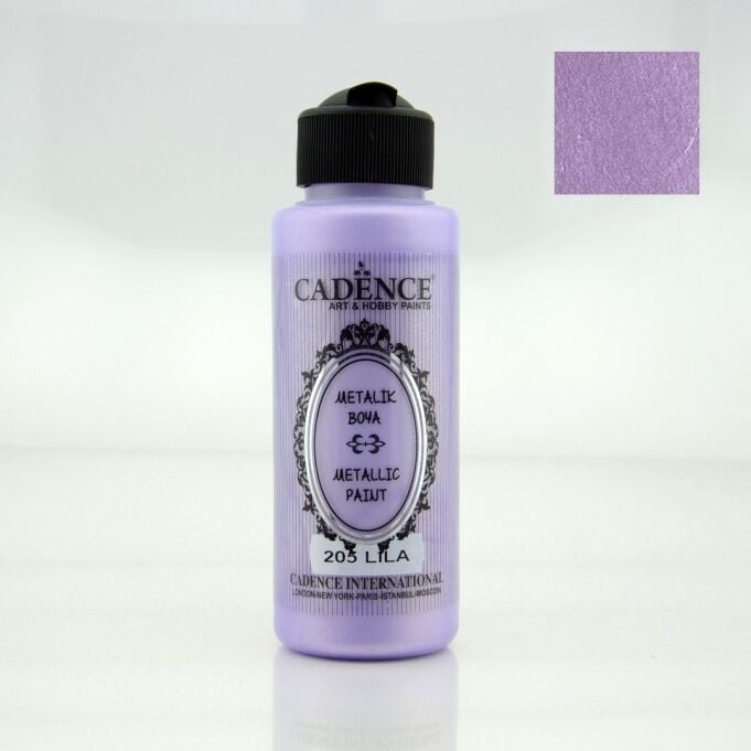 METALİK SEDEFLİ BOYA 205 LİLA 120ML