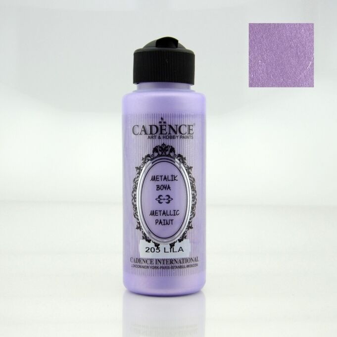 METALİK SEDEFLİ BOYA 205 LİLA 120ML