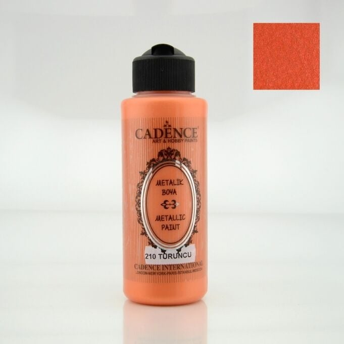 210 Turuncu 120ML Metalik Boya