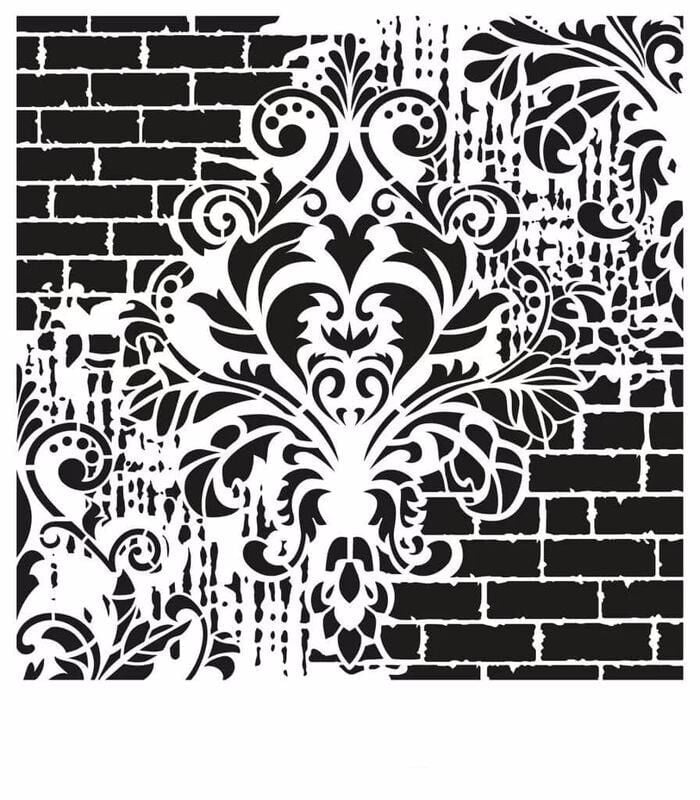 GRUNGE STENCIL GCS-2 45X45