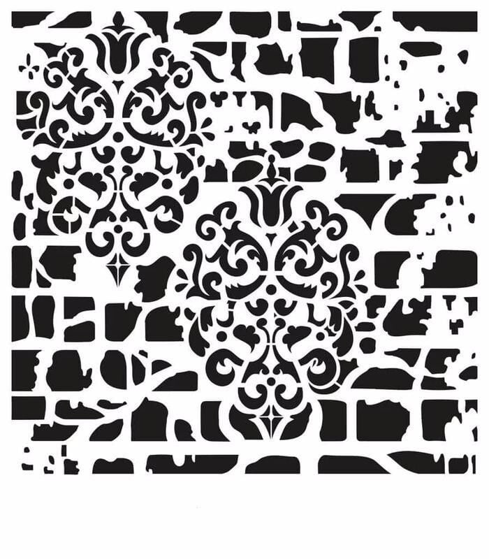 GRUNGE STENCIL GCS-3 45X45