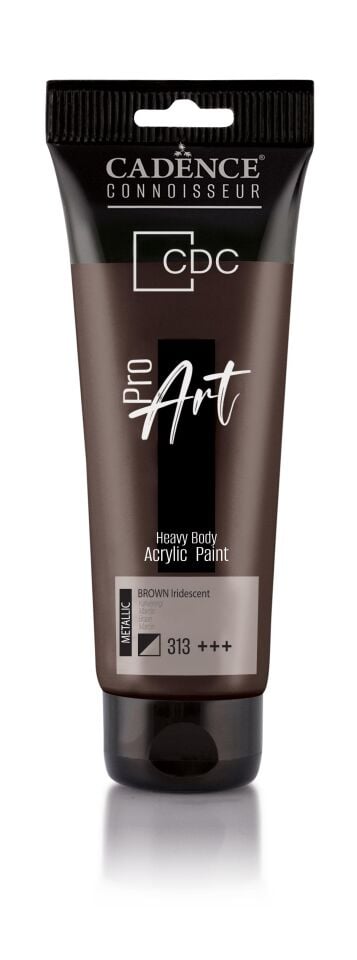 PROART HEAVY BODY METALİK  AKRİLİK BOYA PRM-313 KAHVERENGİ 120ML