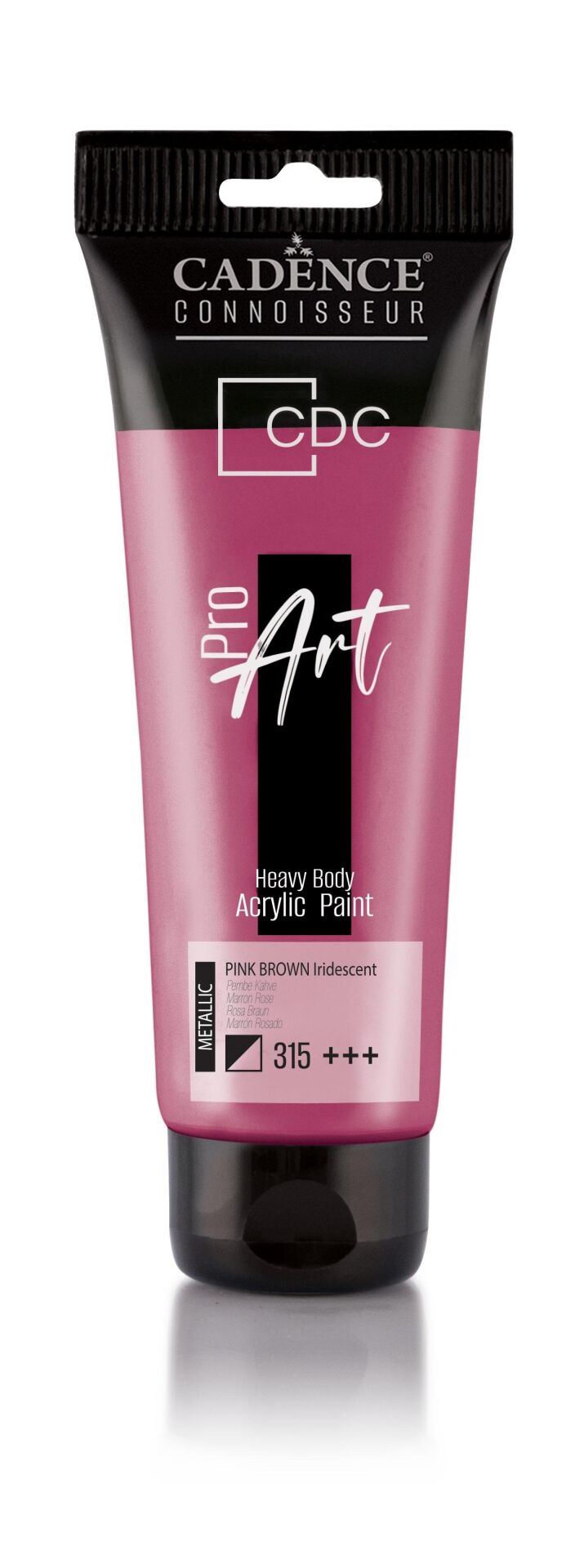 PROART HEAVY BODY METALİK  AKRİLİK BOYA PRM-315 PEMBE KAHVE 120ML