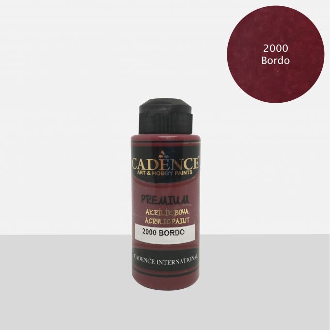 PREMIUM AKRİLİK BOYA 2000 BORDO 120ML