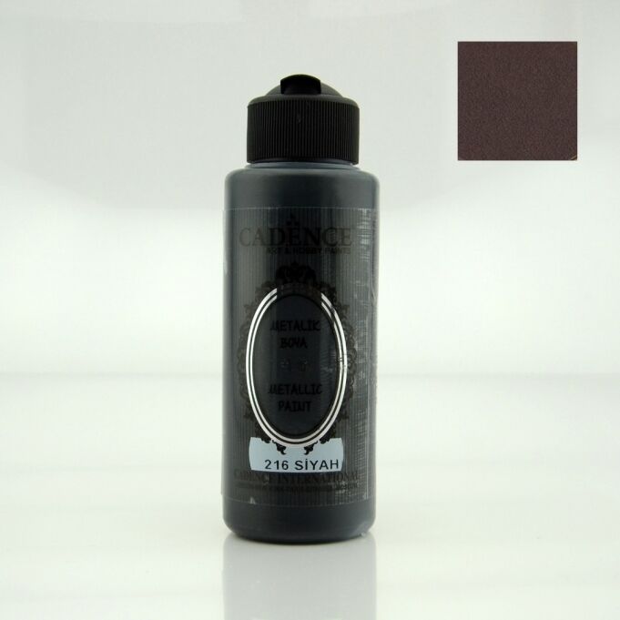 METALİK SEDEFLİ BOYA 216 SİYAH 120ML